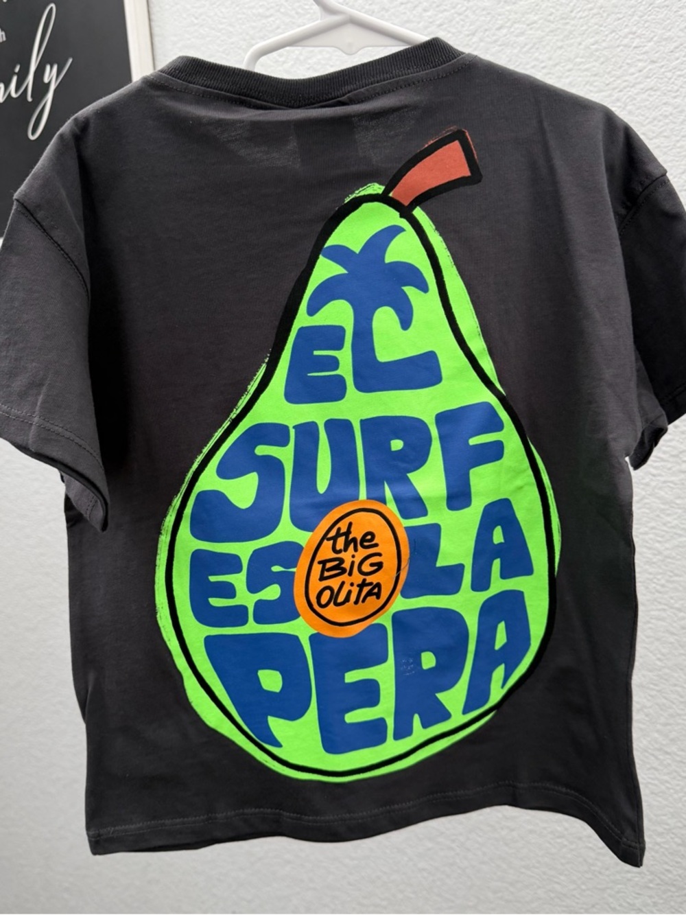 Zara Black Short-Sleeve 'Goofy Riders Crew' Pear Graphic Tee